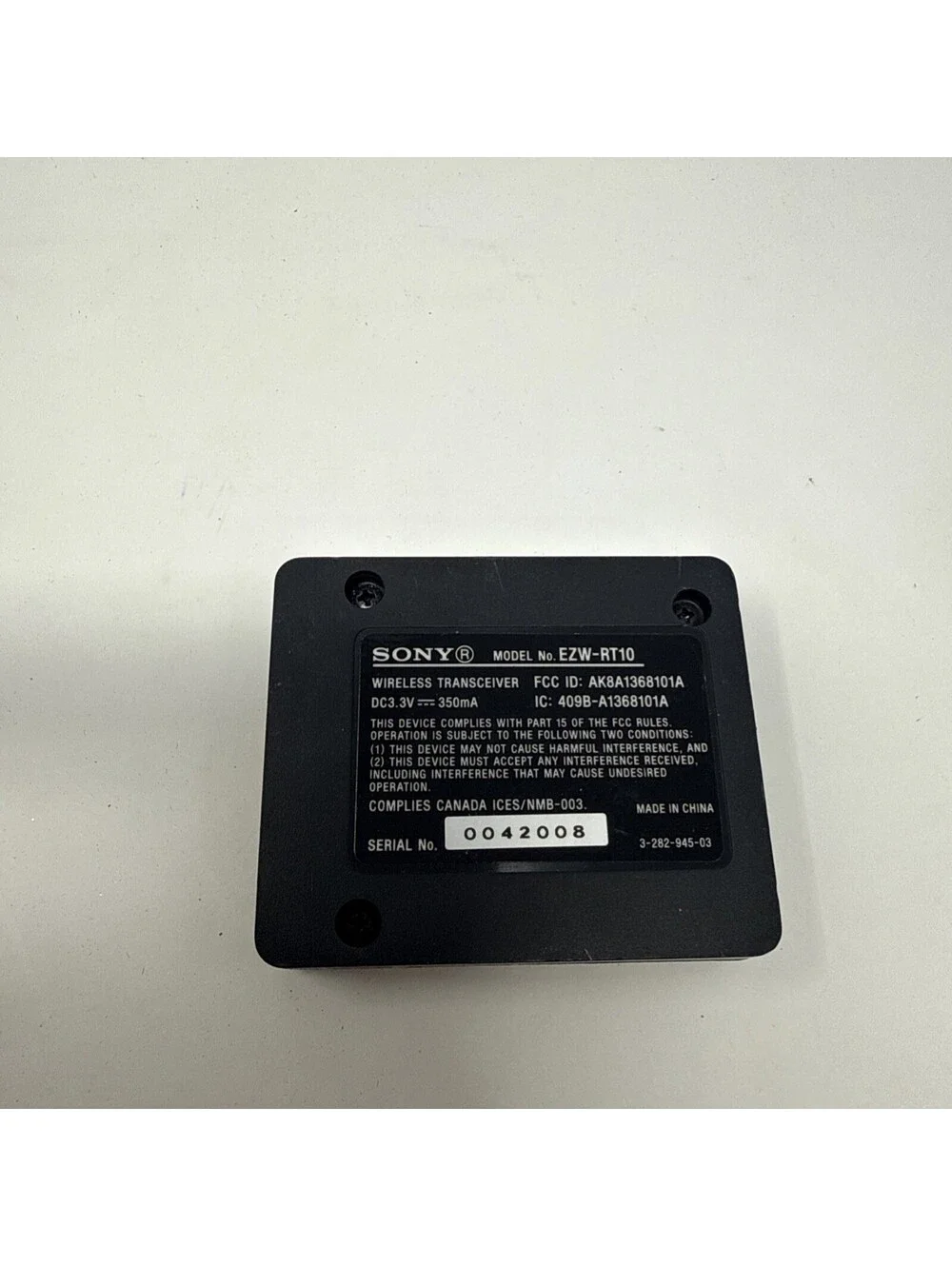 Sony S-Air Wireless Transceiver EZW-RT10